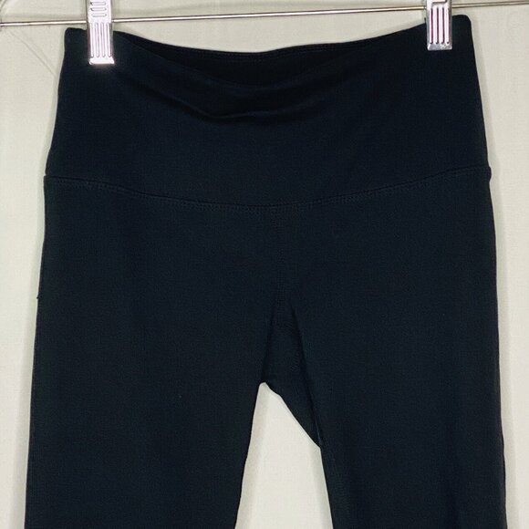 Zella Black Cropped Capri Workout Active Tight Leggings Stretch Womens XXS - Picture 2 of 4